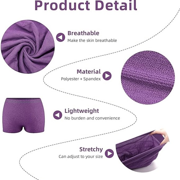 NWT Carer Purple Mesh Underwear (pack of 12) - Picture 2 of 8